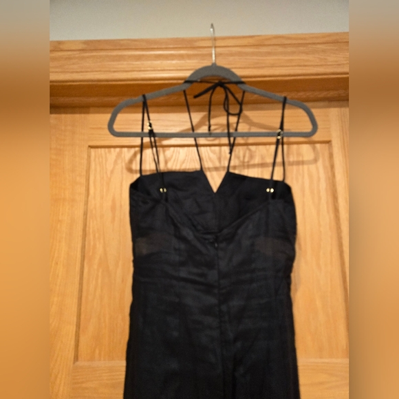 NWT RUMER THE LABEL Freya Black Linen Maxi Cut Out Dress| small | Revolve NWT - Picture 3 of 9